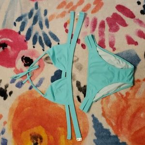 Victoria's Secret double band bikini. Mixed size -top size S and bottom size M